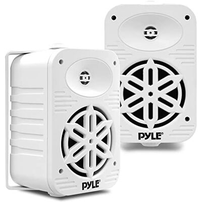 Pyle Indoor Outdoor Speakers Pair 500 Watt Dual Waterproof 5.25” 2-Way Full Range Speaker System w/ 1/2” High Compliance Polymer Tweeter In-Home, Boat, Marine, Deck, Patio, Poolside (White) Pyle Indoor Outdoor Speakers Pair 500 Watt Dual Waterproof 5.25” 2-Way Full Range Speaker System w/ 1/2” High Compliance Polymer Tweeter In-Home, Boat, Marine, Deck, Patio, Poolside (White)
