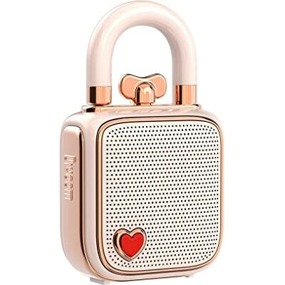 Divoom Love-Lock głośnik Bluetooth, mały, przenośny zestaw muzyczny, bezprzewodowe stereo parowanie retro soundbox, urocza dekoracja biurka, dla dziewcząt, różowy Divoom Love-Lock głośnik Bluetooth, mały, przenośny zestaw muzyczny, bezprzewodowe stereo parowanie retro soundbox, urocza dekoracja biurka, dla dziewcząt, różowy