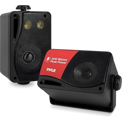 Pyle PLMR24B - Głośnik DJ stojący, 3-drożny, przewodowy, 70-21000Hz, Czarny Pyle PLMR24B - Głośnik DJ stojący, 3-drożny, przewodowy, 70-21000Hz, Czarny