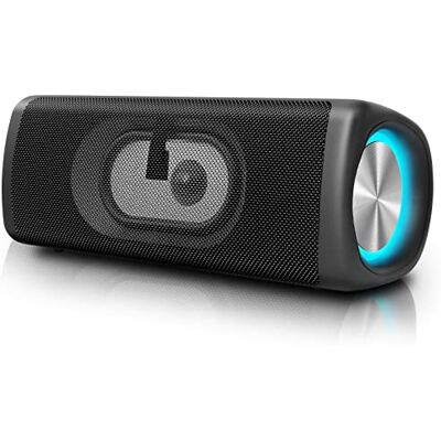 Nictiv Głośnik Bluetooth 20 W, oświetlenie imprezowe z bezprzewodowym parowaniem stereo, intensywny bas, przenośny głośnik 5.0, IP67, soundbox AUX/TF/mikrofon, Men Mart 1 Nictiv Głośnik Bluetooth 20 W, oświetlenie imprezowe z bezprzewodowym parowaniem stereo, intensywny bas, przenośny głośnik 5.0, IP67, soundbox AUX/TF/mikrofon, Men Mart 1
