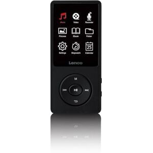 Lenco Xemio-669BK Odtwarzacz MP3 MP4 8 GB 2,4" TFT LCD nagrywanie głosowe, bateria 18 godzin, możliwość rozszerzenia micro SD 256 GB czarny Lenco Xemio-669BK Odtwarzacz MP3 MP4 8 GB 2,4" TFT LCD nagrywanie głosowe, bateria 18 godzin, możliwość rozszerzenia micro SD 256 GB czarny