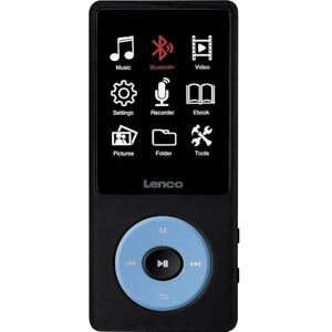 Lenco Xemio-860BU Bluetooth 5.3 odtwarzacz MP3 MP4 8 GB, wyświetlacz TFT LCD 2,4", bateria 18 h, nagrywanie głosowe, micro SD do 256 GB Lenco Xemio-860BU Bluetooth 5.3 odtwarzacz MP3 MP4 8 GB, wyświetlacz TFT LCD 2,4", bateria 18 h, nagrywanie głosowe, micro SD do 256 GB