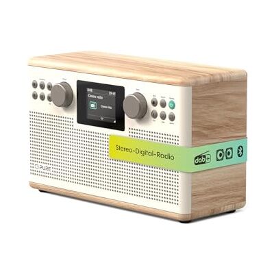 Pure Classic H6 Hi‑Fi zestaw stereo i zestaw muzyczny z radiem DAB+ FM, Bluetooth 5.3, USB‑A i AUX 2,4", kolorowy pilot zdalnego sterowania TFT, podwójny budzik, timer do spania i kuchni, 2 x 15 W Pure Classic H6 Hi‑Fi zestaw stereo i zestaw muzyczny z radiem DAB+ FM, Bluetooth 5.3, USB‑A i AUX 2,4", kolorowy pilot zdalnego sterowania TFT, podwójny budzik, timer do spania i kuchni, 2 x 15 W