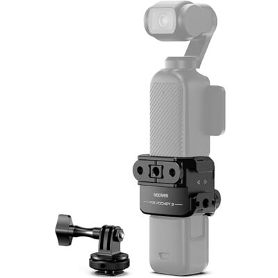 NEEWER Pocket 3 Cage & Action Camera Adapter kompatybilny z DJI Osmo Pocket 3 i Action 2 Magnetyczny uchwyt, ze stopu aluminium Gimbal Rig z 1/10.2 cm gwintami zimna stopka do rozszerzenia akcesoriów NEEWER Pocket 3 Cage & Action Camera Adapter kompatybilny z DJI Osmo Pocket 3 i Action 2 Magnetyczny uchwyt, ze stopu aluminium Gimbal Rig z 1/10.2 cm gwintami zimna stopka do rozszerzenia akcesoriów