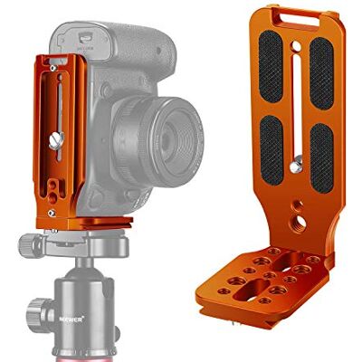 NEEWER Uchwyt w kształcie litery L, pionowa płyta QR, uniwersalna kamera DSLR, uchwyt L ze śrubą 1/4" Arca, kompatybilny z kamerą DJI Ronin Zhiyun Weebill, Nikon, Canon, Sony, Panasonic DSLR NEEWER Uchwyt w kształcie litery L, pionowa płyta QR, uniwersalna kamera DSLR, uchwyt L ze śrubą 1/4" Arca, kompatybilny z kamerą DJI Ronin Zhiyun Weebill, Nikon, Canon, Sony, Panasonic DSLR