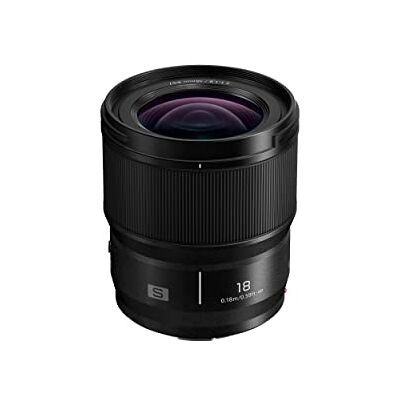 Panasonic S-S18 stałoogniskowy obiektyw szerokokątny (18mm, F1.8, pełna klatka FF, mocowanie L-Mount, odporny na kurz, mróz i zachlapanie), czarny Panasonic S-S18 stałoogniskowy obiektyw szerokokątny (18mm, F1.8, pełna klatka FF, mocowanie L-Mount, odporny na kurz, mróz i zachlapanie), czarny