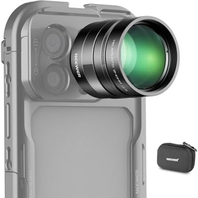 NEEWER 2 x konwerter tylko do aparatu telefonu, teleobiektywu, telekonwerter 240 mm, 7 elementów w 5 grupach, gwint 17 mm, kompatybilny z klatką na telefon iPhone Android, Samsung Xiaomi, LS-79 NEEWER 2 x konwerter tylko do aparatu telefonu, teleobiektywu, telekonwerter 240 mm, 7 elementów w 5 grupach, gwint 17 mm, kompatybilny z klatką na telefon iPhone Android, Samsung Xiaomi, LS-79