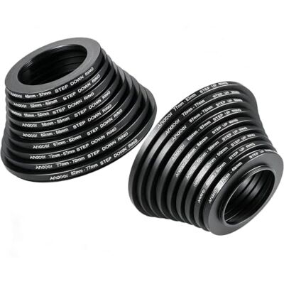 Andoer ® 18 szt. filtr obiektywu Step Up/Step Down 37 49 52 55 58 62 67 72 77 82 mm metalowy adapter pierścień zestaw Andoer ® 18 szt. filtr obiektywu Step Up/Step Down 37 49 52 55 58 62 67 72 77 82 mm metalowy adapter pierścień zestaw