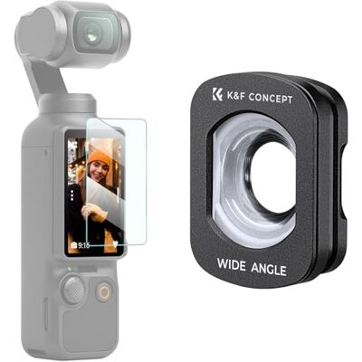 K&F CONCEPT Magnetyczny obiektyw szerokokątny kompatybilny z DJI OSMO POCKET 3, szeroki filtr zewnętrzny rozszerzony widok akcesoria K&F CONCEPT Magnetyczny obiektyw szerokokątny kompatybilny z DJI OSMO POCKET 3, szeroki filtr zewnętrzny rozszerzony widok akcesoria