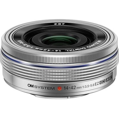 OM SYSTEM M.Zuiko Digital 14-42mm F3.5-5.6 EZ Obiektyw Zoom Pancake Standardowy obiektyw MFT do Olympus OM-D i PEN oraz Panasonic G, 3x zoom elektroniczny, lekka metalowa konstrukcja. OM SYSTEM M.Zuiko Digital 14-42mm F3.5-5.6 EZ Obiektyw Zoom Pancake Standardowy obiektyw MFT do Olympus OM-D i PEN oraz Panasonic G, 3x zoom elektroniczny, lekka metalowa konstrukcja.