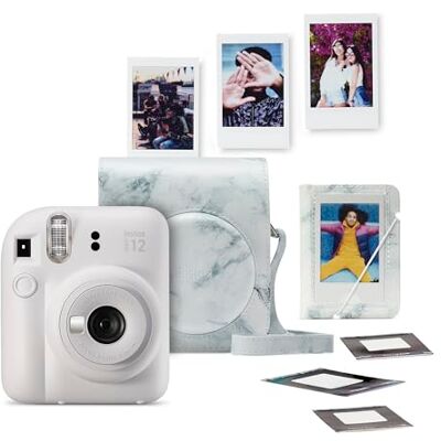 Fujifilm Mini 12 - Automatyczny Selfie Instant Kamera - 10 arkuszy filmu Fujifilm Mini 12 - Automatyczny Selfie Instant Kamera - 10 arkuszy filmu
