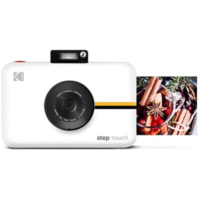 Kodak Step Touch Aparat błyskawiczny z 3,5-calowym ekranem dotykowym LCD (czarny), technologia Bluetooth ZINK, wideo HD 1080p, aplikacja Kodak Step Touch Aparat błyskawiczny z 3,5-calowym ekranem dotykowym LCD (czarny), technologia Bluetooth ZINK, wideo HD 1080p, aplikacja