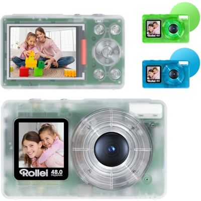 Rollei Compactline Pocket Clear Aparat cyfrowy 4K 48 MP z podwójnym ekranem 18-krotny cyfrowy zoom kompaktowy aparat dla początkujących dzieci, aparat cyfrowy Rollei Compactline Pocket Clear Aparat cyfrowy 4K 48 MP z podwójnym ekranem 18-krotny cyfrowy zoom kompaktowy aparat dla początkujących dzieci, aparat cyfrowy