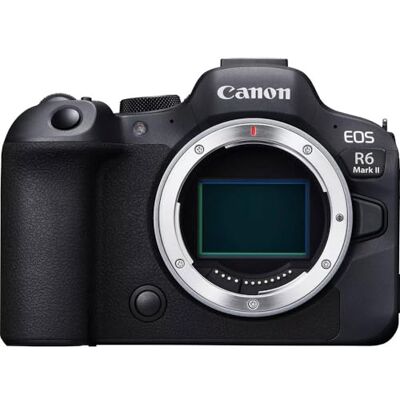 Canon EOS R6 Mark II pełnoklatkowy korpus aparatu bezlusterkowego 24,2 megapikseli, do 40 kl./s, nagrywanie ciągłe 4K 60p, do 8 stopni IS i Dual Pixel CMOS Auto Focus II Canon EOS R6 Mark II pełnoklatkowy korpus aparatu bezlusterkowego 24,2 megapikseli, do 40 kl./s, nagrywanie ciągłe 4K 60p, do 8 stopni IS i Dual Pixel CMOS Auto Focus II