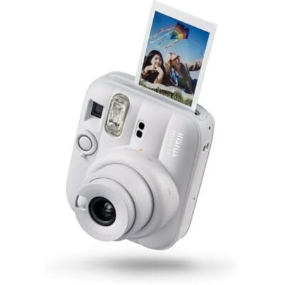 instax aparat natychmiastowy mini 13 z wbudowaną automatyczną lampą błyskową, wbudowanym lusterkiem do selfie, trybem zbliżenia i samowyzwalaczem, kolor Clay White instax aparat natychmiastowy mini 13 z wbudowaną automatyczną lampą błyskową, wbudowanym lusterkiem do selfie, trybem zbliżenia i samowyzwalaczem, kolor Clay White