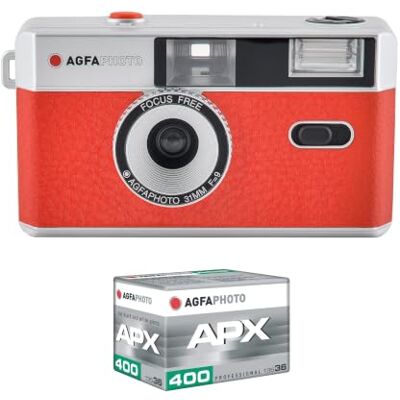 AgfaPhoto Kamera analogowa wielokrotnego użytku czerwona AgfaPhoto Kamera analogowa wielokrotnego użytku czerwona