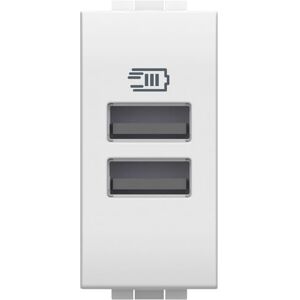 Moduł Ładowarki USB Dwa Bticino N4191aa - Livinglight Moduł Ładowarki USB Dwa Bticino N4191aa - Livinglight