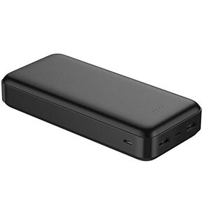 Platinet Polymer Portable Power Bank 20 000 mAh, trzy wyjścia USB + kabel micro USB czarny