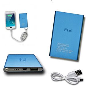 PH26 ® zewnętrzny akumulator USB, 8000 mAh, z LED (kabel w zestawie) Power Bank Output Intelligent Quick Charge do HTC U11