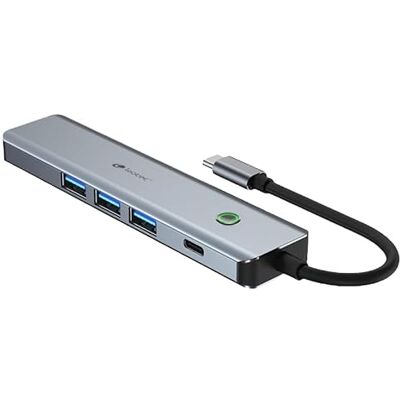 Watio Wave Stacja dokująca – stacja dokująca z 5 portami USB-C, umożliwia podłączenie wielu urządzeń i szybki transfer danych, idealna do biura Watio Wave Stacja dokująca – stacja dokująca z 5 portami USB-C, umożliwia podłączenie wielu urządzeń i szybki transfer danych, idealna do biura