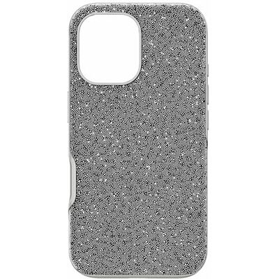 Swarovski iPhone 16 Srebrne kryształowe etui - Pokrowiec na telefon Swarovski iPhone 16 Srebrne kryształowe etui - Pokrowiec na telefon