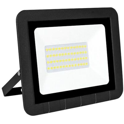 Brightium Płaski, czarny projektor LED o mocy 30 W, idealny do oświetlania ciepłych pomieszczeń. Nowoczesny design idealnie pasuje do każdego środowiska, zapewniając wydajność i styl w każdym zakątku. Brightium Płaski, czarny projektor LED o mocy 30 W, idealny do oświetlania ciepłych pomieszczeń. Nowoczesny design idealnie pasuje do każdego środowiska, zapewniając wydajność i styl w każdym zakątku.
