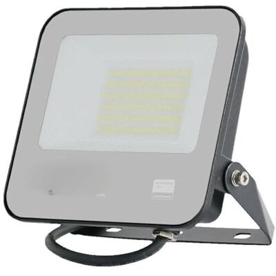 WatioWave Projektor 50 W z chipem o wysokiej wydajności wraz z kablem przyłączeniowym – białe światło 6500 K. Elegancki design w kolorze czarnym z matowym szkłem szarym, idealny do każdego pomieszczenia. WatioWave Projektor 50 W z chipem o wysokiej wydajności wraz z kablem przyłączeniowym – białe światło 6500 K. Elegancki design w kolorze czarnym z matowym szkłem szarym, idealny do każdego pomieszczenia.