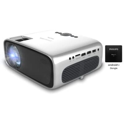 Philips NeoPix Ultra One+ – projektor True Full HD z przyciskiem TV z systemem Android, wbudowanym Chromecast i dwoma portami HDMI Philips NeoPix Ultra One+ – projektor True Full HD z przyciskiem TV z systemem Android, wbudowanym Chromecast i dwoma portami HDMI