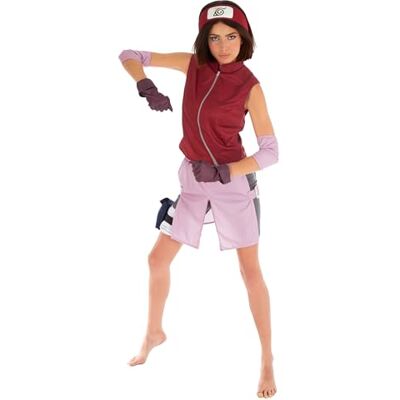 Strój Sakura Haruno Naruto - Kobieta Czerwony Anime Strój Sakura Haruno Naruto - Kobieta Czerwony Anime