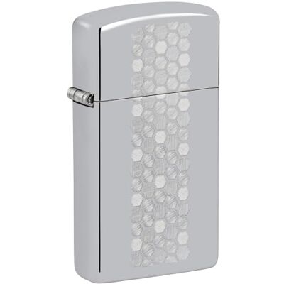 Zippo Zapalniczka Sztormowa, Honeycomb Pattern, Wykończenie Chrom o optymalnym Połysku, Laser Fancy Fill, do Napełniania, Wielokrotnego Użytku, Odporna na Wiatr, Pudełko Prezentowe, Wyprod. w USA Zippo Zapalniczka Sztormowa, Honeycomb Pattern, Wykończenie Chrom o optymalnym Połysku, Laser Fancy Fill, do Napełniania, Wielokrotnego Użytku, Odporna na Wiatr, Pudełko Prezentowe, Wyprod. w USA