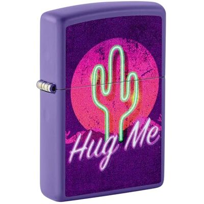 Zippo Retro Cactus Zapalniczka Sztormowa, Lampa Światła Czarnego, do Napełniania, Wielokrotnego Użytku, Wiatroodporna Konstrukcja, Pudełko na Prezent, Wykonano w USA, Kolor Fioletowy Matowy Zippo Retro Cactus Zapalniczka Sztormowa, Lampa Światła Czarnego, do Napełniania, Wielokrotnego Użytku, Wiatroodporna Konstrukcja, Pudełko na Prezent, Wykonano w USA, Kolor Fioletowy Matowy