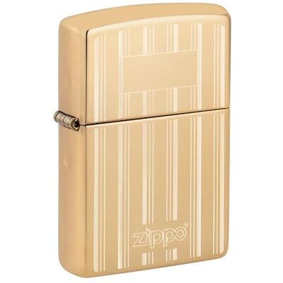 Zippo Luxury Logo Zapalniczka Sztormowa, Grawerowanie Automatyczne, do Napełniania, Wielokrotnego Użytku, Wiatroodporna Konstrukcja, Pudełko na Prezent, Wykonano w USA, Mosiądz o Optymalnym Połysku Zippo Luxury Logo Zapalniczka Sztormowa, Grawerowanie Automatyczne, do Napełniania, Wielokrotnego Użytku, Wiatroodporna Konstrukcja, Pudełko na Prezent, Wykonano w USA, Mosiądz o Optymalnym Połysku