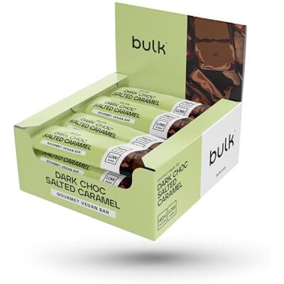 Bulk Delikatesowy Baton Wegański, Roślinny, Solony karmel, 12 x 48g, 12 porcji Bulk Delikatesowy Baton Wegański, Roślinny, Solony karmel, 12 x 48g, 12 porcji
