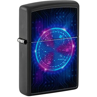 Zippo Zapalniczka Sztormowa, Ethereum, Czarna Matowa, Black Light, do Napełniania, Wielokrotnego Użytku, Odporna na Wiatr, Pudełko Prezentowe, Wyprodukowana w USA Zippo Zapalniczka Sztormowa, Ethereum, Czarna Matowa, Black Light, do Napełniania, Wielokrotnego Użytku, Odporna na Wiatr, Pudełko Prezentowe, Wyprodukowana w USA