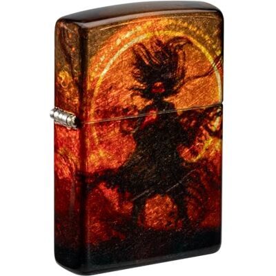 Zippo Wizard Of Evil Spirits Zapalniczka Sztormowa, do Napełniania, Wiatroodporna Konstrukcja, Pudełko na Prezent, Wykonano w USA, Kolor Postarzany Mosiądz 540°, Fuzyjne Nanoszenie Zippo Wizard Of Evil Spirits Zapalniczka Sztormowa, do Napełniania, Wiatroodporna Konstrukcja, Pudełko na Prezent, Wykonano w USA, Kolor Postarzany Mosiądz 540°, Fuzyjne Nanoszenie