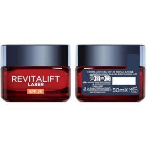 L'Oreal Paris L'Oréal Paris SPF25 Laser do twarzy na dzień Revitalift, do wszystkich rodzajów skóry, działa przeciwzmarszczkowo i przeciw plamom, skóra bardziej jędrna i tonizująca, z kwasem hialuronowym, witaminą L'Oreal Paris L'Oréal Paris SPF25 Laser do twarzy na dzień Revitalift, do wszystkich rodzajów skóry, działa przeciwzmarszczkowo i przeciw plamom, skóra bardziej jędrna i tonizująca, z kwasem hialuronowym, witaminą