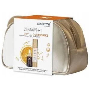 SESDERMA C-VIT zestaw bożonarodzeniowy, krem Radience 50 ml + serum 30 ml, witamina C, zestaw przeciw starzeniu się, nawilżenie i blask, dla promiennej skóry, idealny do wszystkich rodzajów skóry SESDERMA C-VIT zestaw bożonarodzeniowy, krem Radience 50 ml + serum 30 ml, witamina C, zestaw przeciw starzeniu się, nawilżenie i blask, dla promiennej skóry, idealny do wszystkich rodzajów skóry