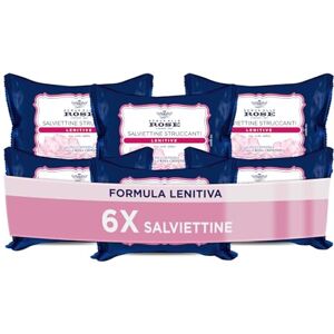 Acqua alle Rose , Kojące chusteczki do skóry wrażliwej, z ekstraktem z róży Chinensis chroniącym przed czynnikami zewnętrznymi, środek do demakijażu twarzy, oczu i ust 6 szt. 20 szt Acqua alle Rose , Kojące chusteczki do skóry wrażliwej, z ekstraktem z róży Chinensis chroniącym przed czynnikami zewnętrznymi, środek do demakijażu twarzy, oczu i ust 6 szt. 20 szt