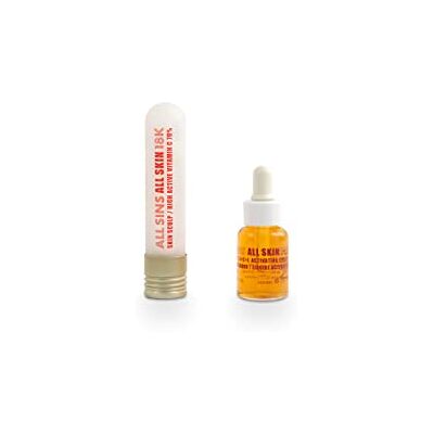 ALL SINS 18K LUXURY COSMETICS All Sins 18K Serum twarzy Intensywne leczenie odmładzające Witamina C, E Bezkonserwantów Redukcja zmarszczek Poprawia elastyczność Dla wszystkich rodzajów skóry 72gr ALL SINS 18K LUXURY COSMETICS All Sins 18K Serum twarzy Intensywne leczenie odmładzające Witamina C, E Bezkonserwantów Redukcja zmarszczek Poprawia elastyczność Dla wszystkich rodzajów skóry 72gr