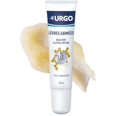 Urgo Bardzo bogaty balsam do ust Intensywnie chroni, naprawia i odżywia Formuła na bazie masła shea i oczyszczonego miodu Tuba 10 ml Urgo Bardzo bogaty balsam do ust Intensywnie chroni, naprawia i odżywia Formuła na bazie masła shea i oczyszczonego miodu Tuba 10 ml
