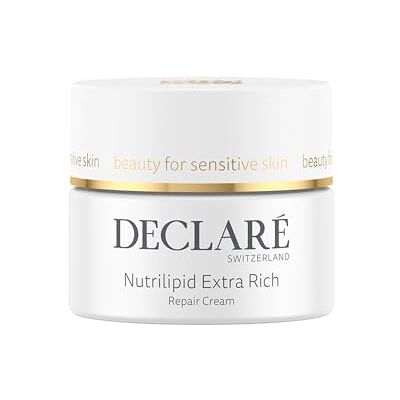 Declaré Nutrilipid Extra Rich Repair Cream 50 ml – bogaty, odżywczy krem z masłem shea, ekstraktem z nagietka i witaminą E – do skóry ekstremalnie suchej – chroni skórę zestresowaną Declaré Nutrilipid Extra Rich Repair Cream 50 ml – bogaty, odżywczy krem z masłem shea, ekstraktem z nagietka i witaminą E – do skóry ekstremalnie suchej – chroni skórę zestresowaną
