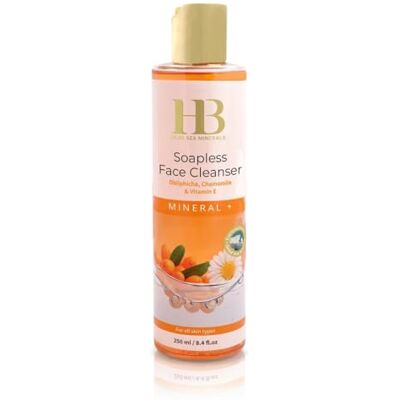 H&B Health & Beauty Dead Sea Minerals Bezzapachowy Żel do Mycia Twarzy Bez Mydła z Olejem z Rokitnika, Rumiankiem i Witaminą E – Działanie Anti-Aging dla Wszystkich Typów Skóry – 250 ml H&B Health & Beauty Dead Sea Minerals Bezzapachowy Żel do Mycia Twarzy Bez Mydła z Olejem z Rokitnika, Rumiankiem i Witaminą E – Działanie Anti-Aging dla Wszystkich Typów Skóry – 250 ml