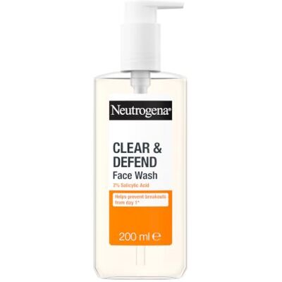 Neutrogena ® Clear & Defend 2% kwas salicylowy myjka do twarzy, 200 ml (opakowanie może się różnić) Neutrogena ® Clear & Defend 2% kwas salicylowy myjka do twarzy, 200 ml (opakowanie może się różnić)