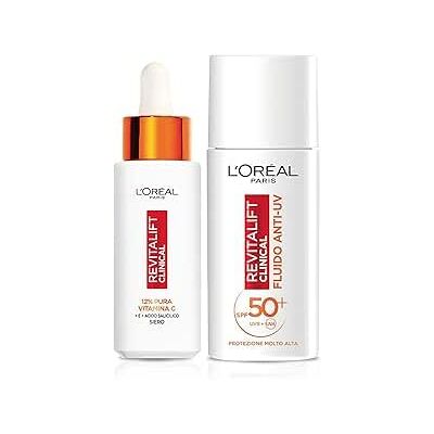L'Oreal Paris L'Oréal Paris Revitalift Clinical, Bundle Serum 30 ml + Płyn Anty-UV SPF50+ 50 ml L'Oreal Paris L'Oréal Paris Revitalift Clinical, Bundle Serum 30 ml + Płyn Anty-UV SPF50+ 50 ml