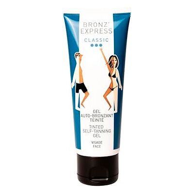 BRONZ’EXPRESS BRONZ'EXPRESS Żel samoopalający do przyciemniania 75 ml Samoopalacz do twarzy i ciała Naturalna opalenizna bez smug Kultowa francuska marka rodzinna od 1960 roku Nowe opakowanie BRONZ’EXPRESS BRONZ'EXPRESS Żel samoopalający do przyciemniania 75 ml Samoopalacz do twarzy i ciała Naturalna opalenizna bez smug Kultowa francuska marka rodzinna od 1960 roku Nowe opakowanie