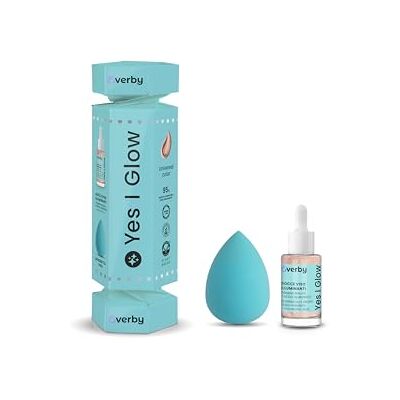 EVERBY Yes I Glow pudełko upominkowe, rozjaśniające serum do twarzy z perłowymi pigmentami i kwasem hialuronowym + gąbka do twarzy, 14 ml, wyprodukowane we Włoszech EVERBY Yes I Glow pudełko upominkowe, rozjaśniające serum do twarzy z perłowymi pigmentami i kwasem hialuronowym + gąbka do twarzy, 14 ml, wyprodukowane we Włoszech