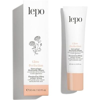 LEPO GLOW PERFECTION, Podkład serum do twarzy 30 ml, rozjaśniacz z ekstraktem z opuncji i kwasem hialuronowym LEPO GLOW PERFECTION, Podkład serum do twarzy 30 ml, rozjaśniacz z ekstraktem z opuncji i kwasem hialuronowym