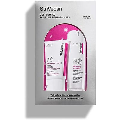 StriVectin 2-częściowy zestaw przeciwzmarszczkowy, wypełnione serum peptydowe do twarzy 28,3 g i zaawansowany krem nawilżający SD do zmarszczek 56,7 g StriVectin 2-częściowy zestaw przeciwzmarszczkowy, wypełnione serum peptydowe do twarzy 28,3 g i zaawansowany krem nawilżający SD do zmarszczek 56,7 g