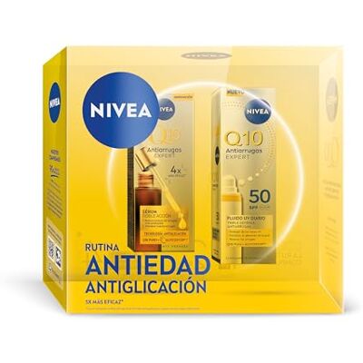 NIVEA Pakiet Q10 Serum+płyn SPF50 NIVEA Pakiet Q10 Serum+płyn SPF50
