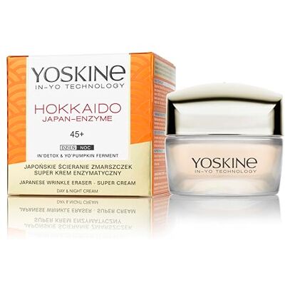 Yoskine Hokkaido japoński enzym krem na dzień i na noc 45+ z enzymem dyniowym Yoskine Hokkaido japoński enzym krem na dzień i na noc 45+ z enzymem dyniowym